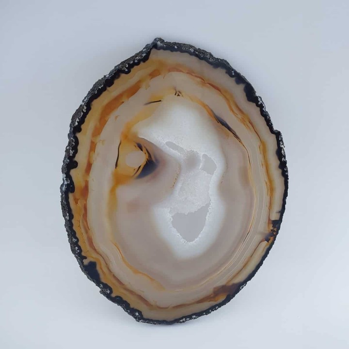 Grande tranche d'agate