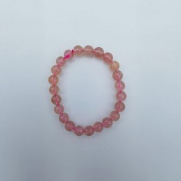 Bracelet en quartz cerise