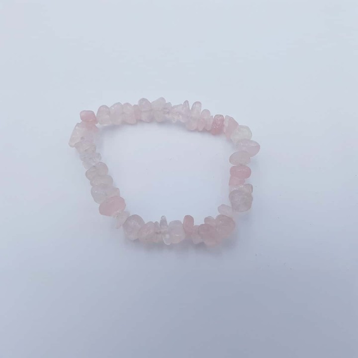 bracelet en quartz rose