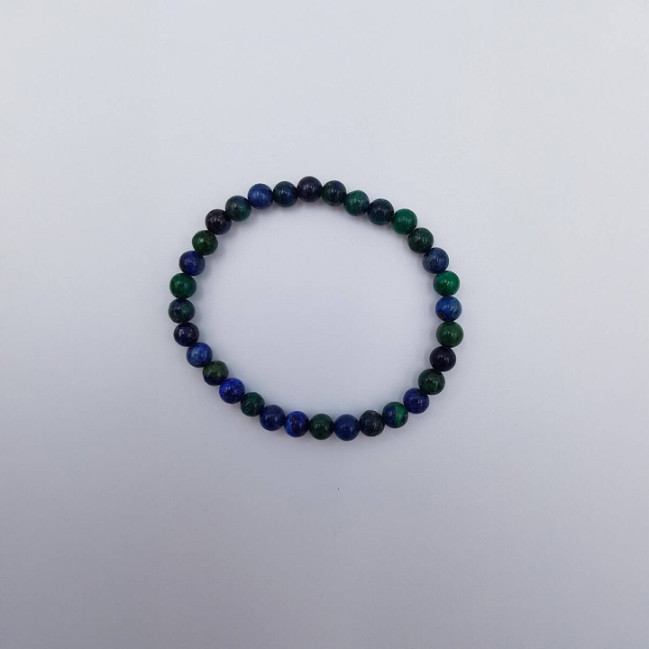 Bracelet en azurite et malachite