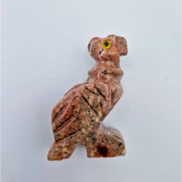 Vautour en pierre, sculpture animale